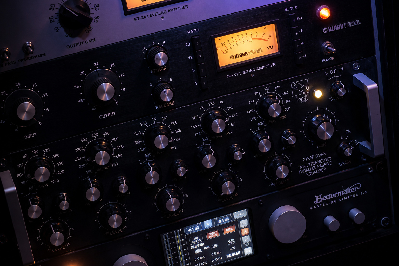 Chaîne analogique du studio utilisée pour le mastering